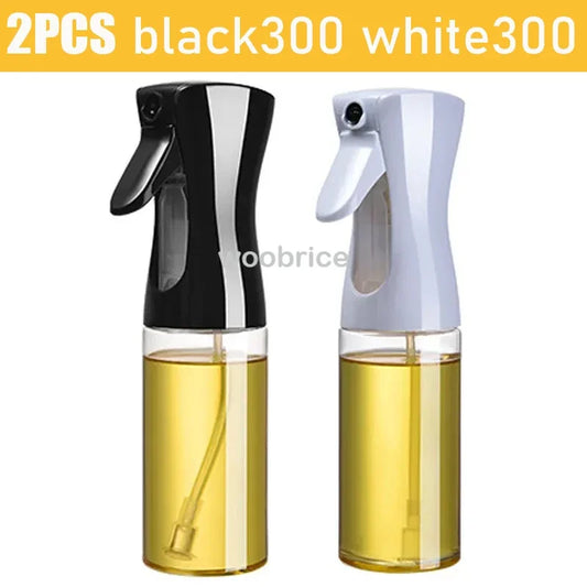 3PCS 200/300ml Oil Sprayer Bottle 1PC Kitchen Cooking Oil Dispenser Fitness Fat Loss Camping BBQ Vinegar Sauce Sprayer Bottle